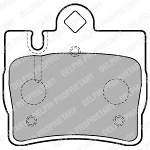 Комплект тормозных колодок, дисковый тормоз LP1697