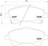 Колодки тормозные дисковые комплект MDB3053 MINTEX