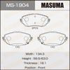 Тормозные колодки MS1904 MASUMA