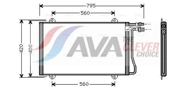 AVA MS5219 Радиатор кондиционера в наличии Ирпень