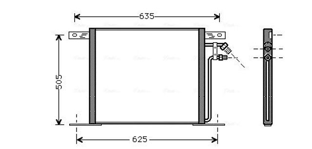 Радиатор системы охлаждения кондиционера MS5220 AVA