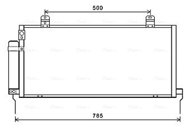 Радиатор кондиционера MTA5221D AVA