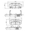 Комплект задних колодок N3615015 NIPPARTS