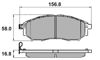 Колодки тормозные дисковые комплект NP2033 NATIONAL