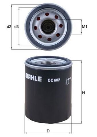 MAHLE OC602 Фильтр масляный в наличии Киев