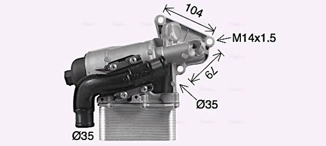 Корпус маслофильтра OL3710H AVA
