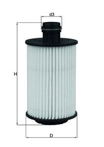 MAHLE OX1012D Фильтр масляный в наличии Черкассы