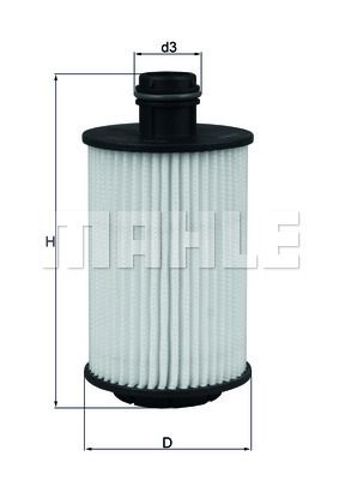 MAHLE OX1012D Фильтр масляный в наличии Ровно