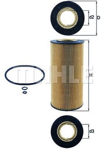 OX1231D MAHLE Масляный фильтр купить в Павлоград