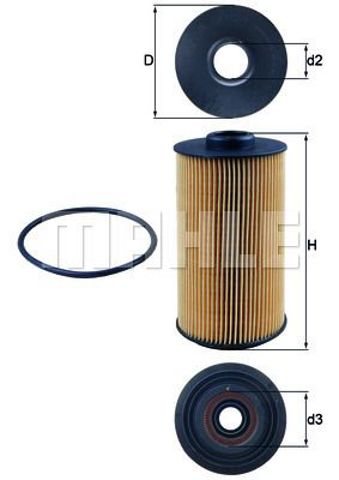 OX1521D MAHLE Масляный фильтр купить в Кривой Рог