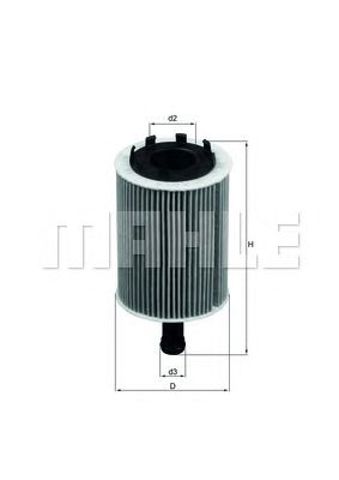 OX188D MAHLE Фильтр масляный купить в Сумы