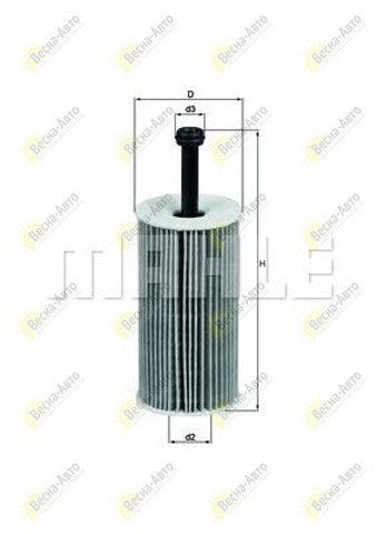 Маслофильтр OX193D MAHLE