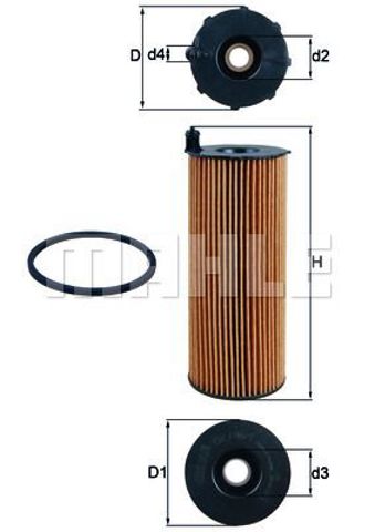 MAHLE OX1961D Масляный фильтр в наличии Ирпень