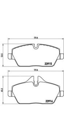 P06034 BREMBO Передние тормозные колодки купить в Сумы