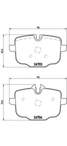 Колодки тормозные дисковые комплект P06061 BREMBO