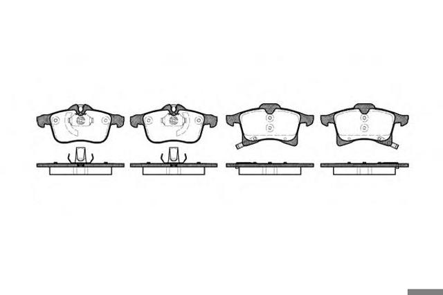 Колодки тормозные, передние, opel astra, combo, 1.3-1.7, 01- P11363.02