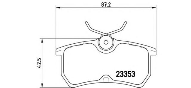 Комплект тормозных колодок, дисковый тормоз P24047