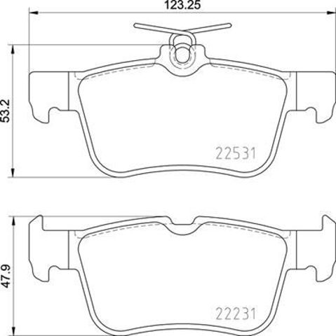 P24175 Задние тормозные колодки купить Каменское