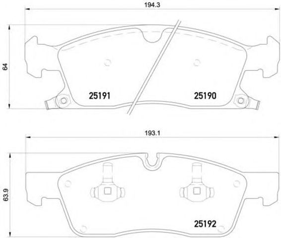 BREMBO P37017 Колодки тормозные передние дисковые в наличии Ужгород