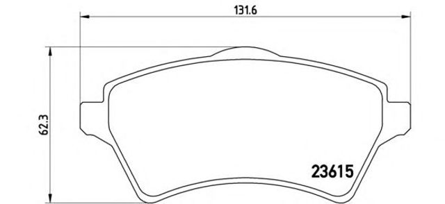 BREMBO P44011 Колодки тормозные передние дисковые в наличии Киев