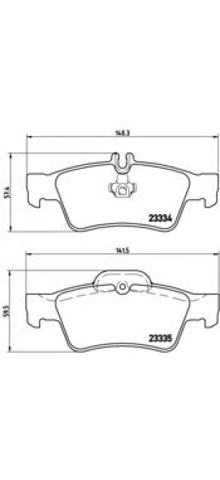 BREMBO P50052 Колодки тормозные задние дисковые в наличии Львов