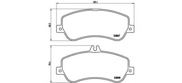 BREMBO P50086 Колодки тормозные передние дисковые в наличии Киев
