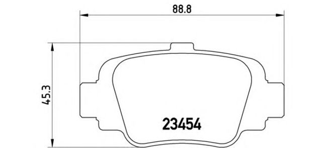 Комплект тормозных колодок, дисковый тормоз P56032