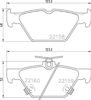 Комплект задних колодок P78026 BREMBO