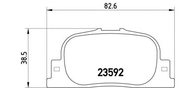 Комплект тормозных колодок, дисковый тормоз P83063