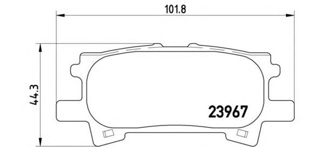 P83068 BREMBO Колодки тормозные задние дисковые купить в Запорожье