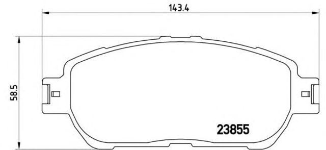 P83105 Передние тормозные колодки купить Киев