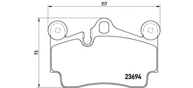 P85070 BREMBO Задние тормозные колодки купить в Каменское