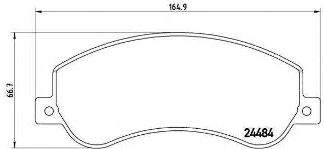 Тормозные колодки P85115 BREMBO