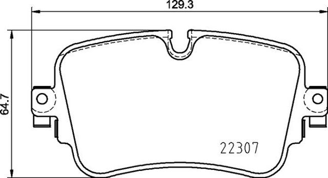 Комплект задних колодок P85161 BREMBO