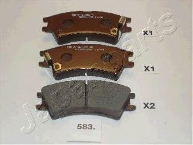 Комплект тормозных колодок, дисковый тормоз PA583AF
