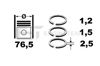 Кольца поршневые STD на 1 цилиндр R1005400 ET ENGINETEAM