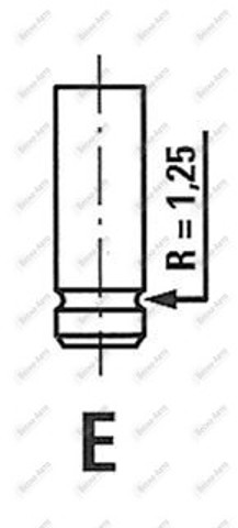 Клапан двигуна випускний R3988/RCR