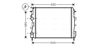Радиатор охлаждения двигателя RTA2399 AVA