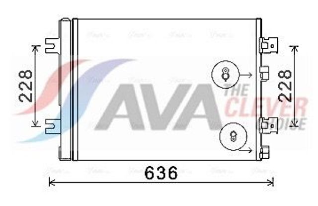 Радиатор охлаждения кондиционера RTA5467D AVA