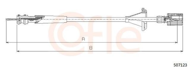 Трос привода спидометра S07123 Cofle