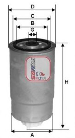 Фильтр тонкой очистки топлива S4529NR SOFIMA