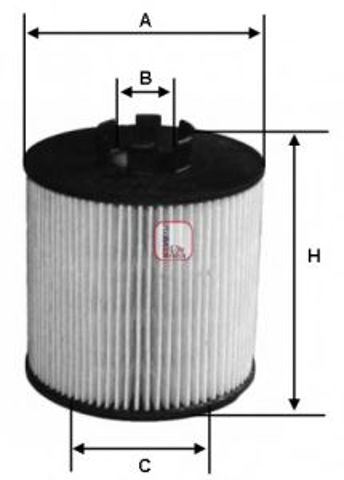 Фильтр масляный ДВС S5047PE SOFIMA
