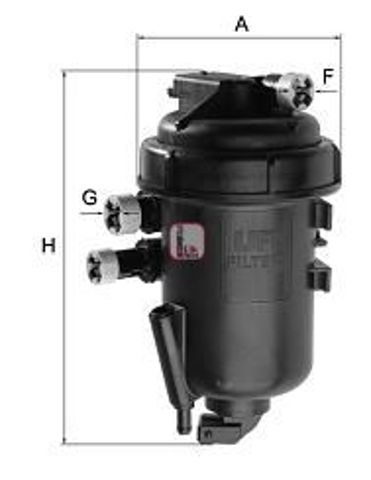 Корпус фильтра топливного S5148GC SOFIMA