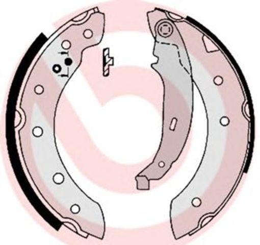 Задние барабанные колодки S61520 BREMBO