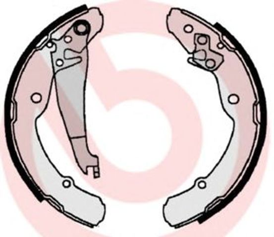 Тормоза рабочие задние ножные и тормозные барабаны S85516 BREMBO