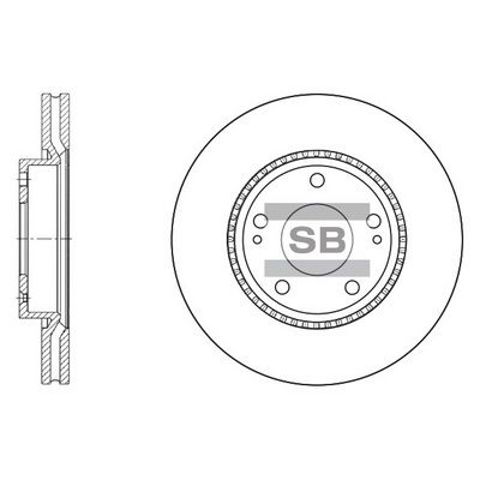 Тормозной диск передний SD1051