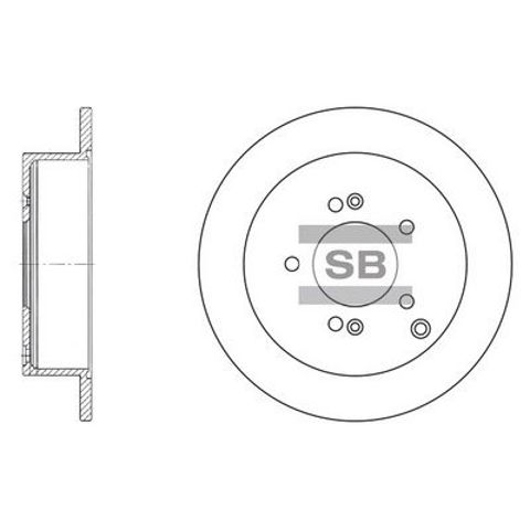 Тормозной диск задний SD1052