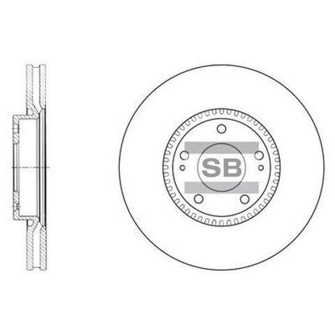 Ротор тормозной SD1069 SANGSIN