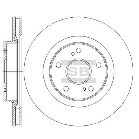 Диск тормозной передний SD4801 SANGSIN