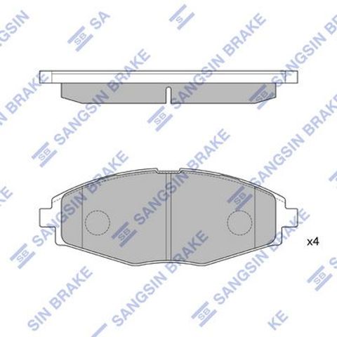 Колодки тормозные дисковые комплект SP1086 SANGSIN